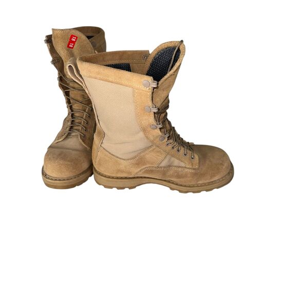 Vibram Soled Army Military Combat Boots Size 10.5 Mid Calf Hot Weather - Picture 5 of 9